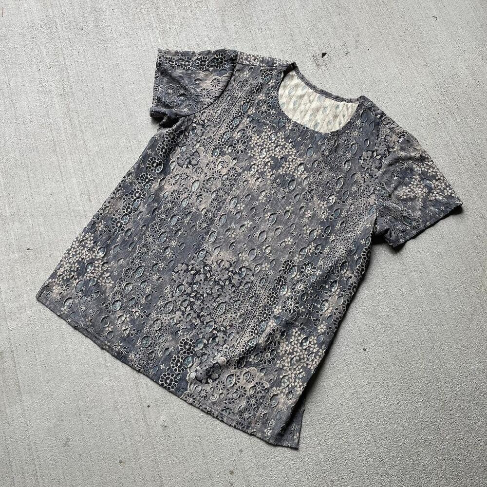 Y2K vintage green textured fairy grunge tee subversive indie sleaze